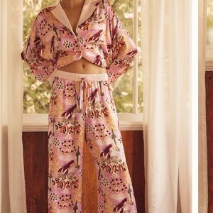 Anthropologie Lyrebird Women's Pajama Set M